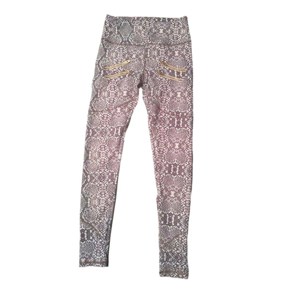Varley Palms Legging Taupe Snake ladies size xs